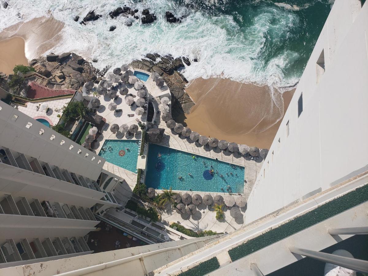 Hotel Torres Gemelas Vista Al Mar A Pie De Playa Acapulco Exteriér fotografie